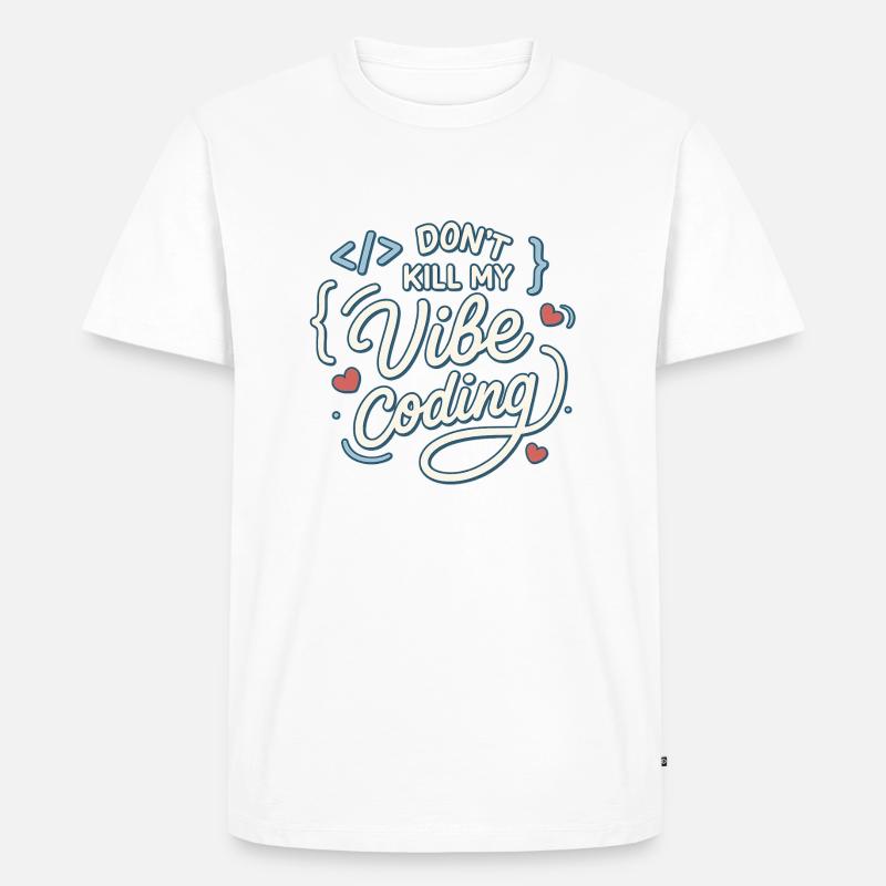Vibe-Codierung - Männer Premium Bio T-Shirt - Weiß
