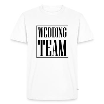 Wedding Team Hochzeit - Men's Premium Organic T-Shirt - white - Front - Nico (187cm)