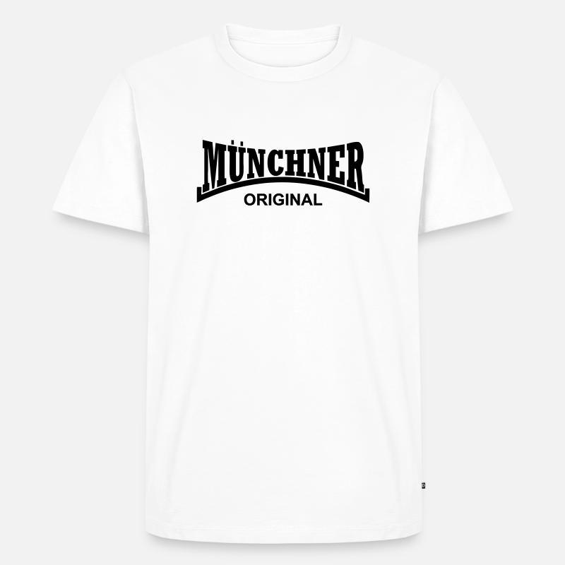 Münchner Original - Männer Premium Bio T-Shirt - Weiß