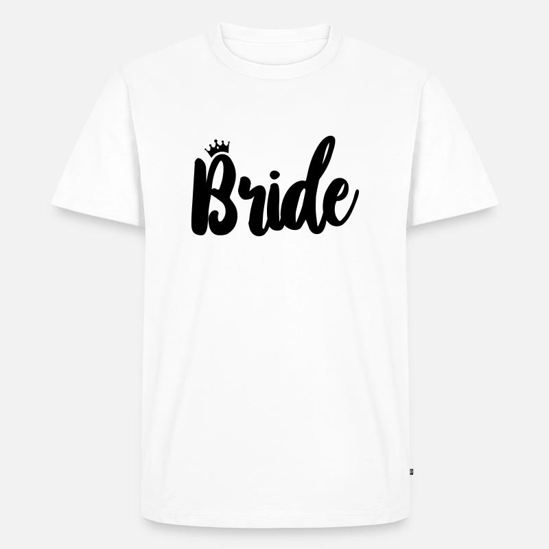 Bride - Männer Premium Bio T-Shirt - Weiß