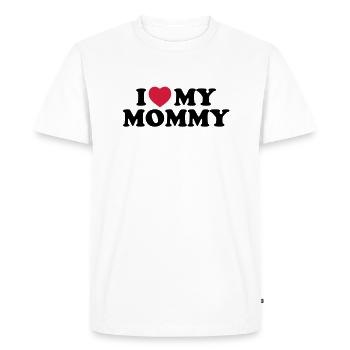 i_love_my_mommy - T-shirt Premium bio Homme - blanc - Devant - Nico (187cm)