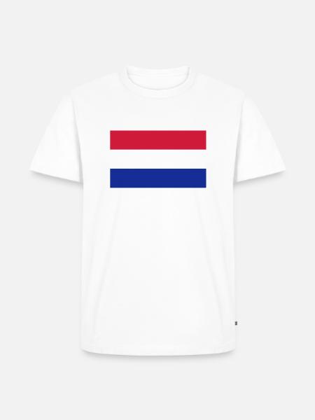 Netherlands, Niederlande - Männer Premium Bio T-Shirt - Weiß