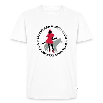 Wolf conservation team - T-shirt Premium bio Homme - blanc - Devant - Nico (187cm)