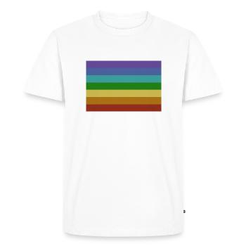 Pace flag - Men's Premium Organic T-Shirt - white - Front - Nico (187cm)
