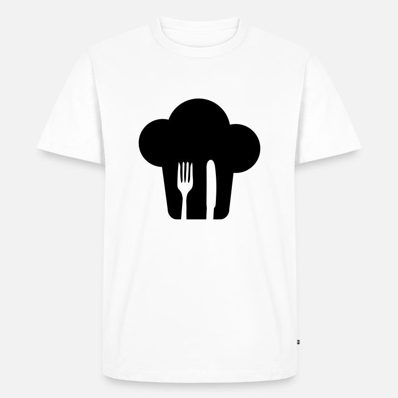 Cook - Männer Premium Bio T-Shirt - Weiß