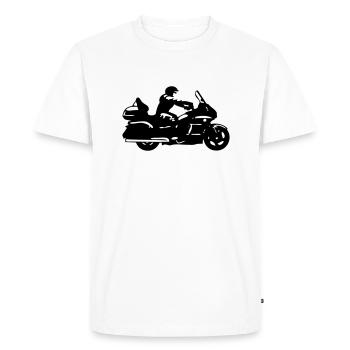 goldwing gt motorcycle drawing - Men's Premium Organic T-Shirt - white - Front - Nico (187cm)