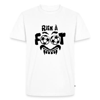 rien a foot ballon expression 1 - T-shirt Premium bio Homme - blanc - Devant - Nico (187cm)