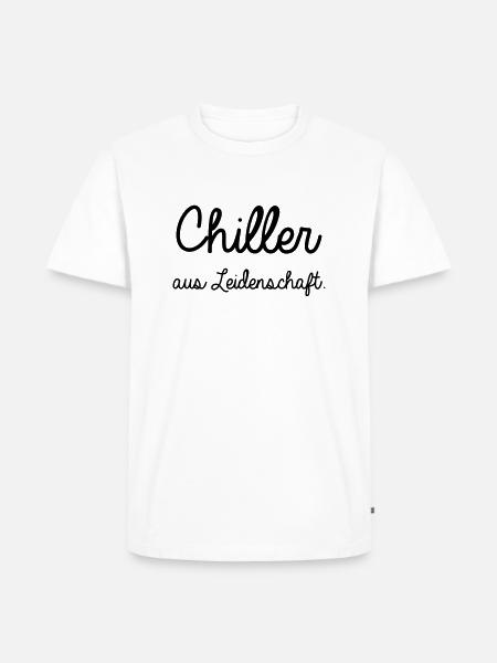 chiller - Männer Premium Bio T-Shirt - Weiß