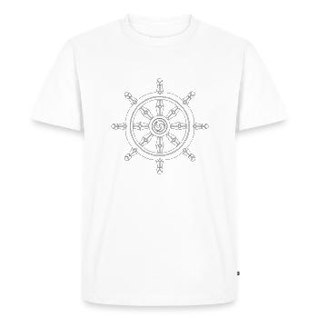 bouddhisme - T-shirt Premium bio Homme - blanc - Devant - Nico (187cm)