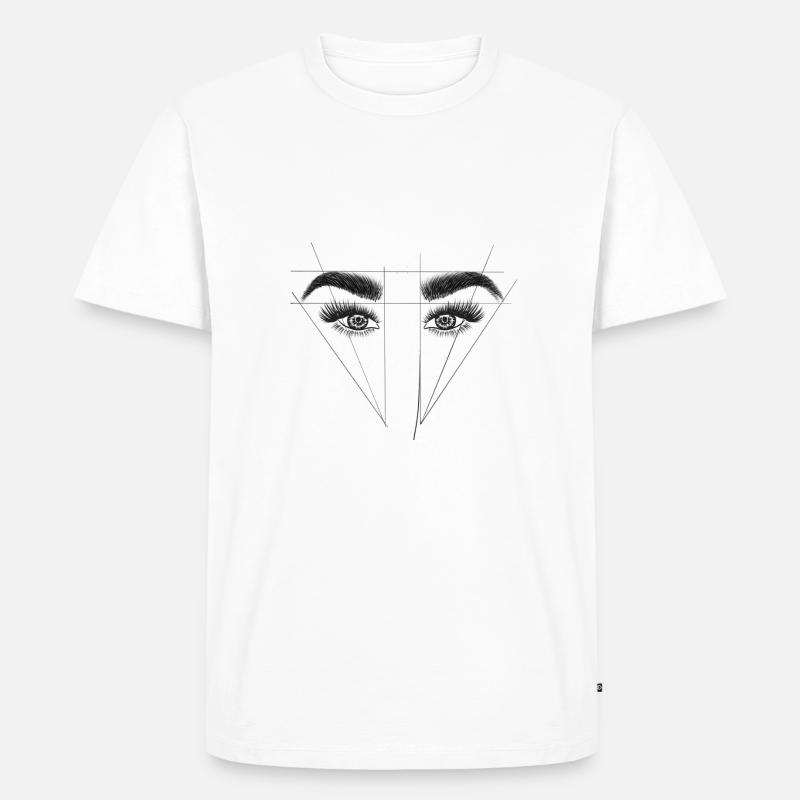 Brows eyebrows eyebrows browlifting microbladin - Men's Premium Organic T-Shirt - white