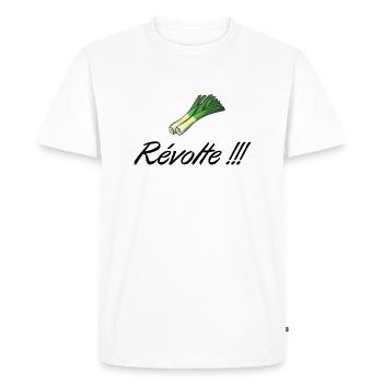 Révolte Kamelott - T-shirt Premium bio Homme - blanc - Devant - Nico (187cm)