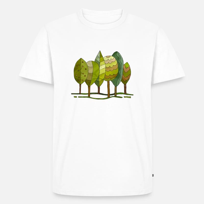 Baum - Männer Premium Bio T-Shirt - Weiß