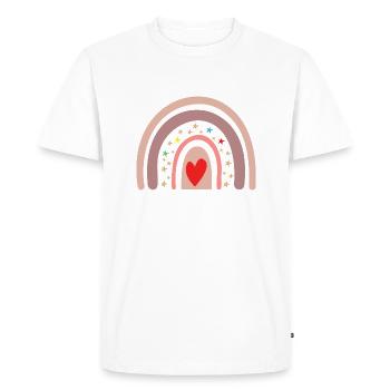 Arc-en-ciel - T-shirt Premium bio Homme - blanc - Devant - Nico (187cm)