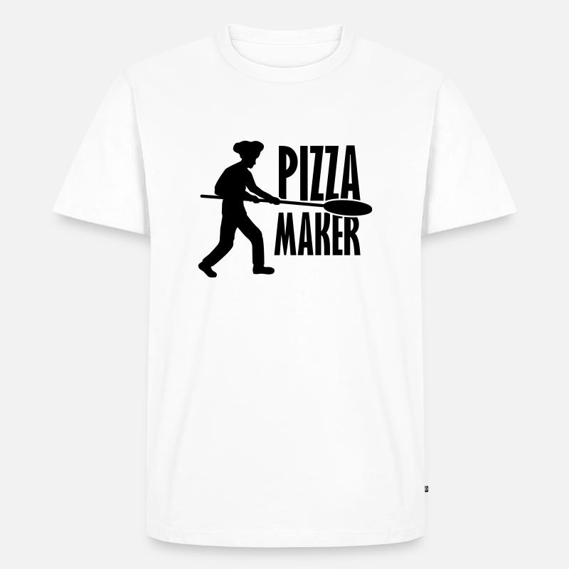 Pizzaschieber Pizza Maker - Männer Premium Bio T-Shirt - Weiß