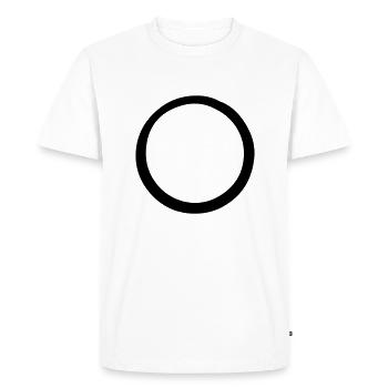 Cercle - T-shirt Premium bio Homme - blanc - Devant - Nico (187cm)