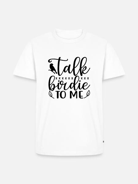 Talc Birdie - Men's Premium Organic T-Shirt - white