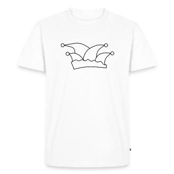 Fool's Cap - Men's Premium Organic T-Shirt - white - Front - Nico (187cm)