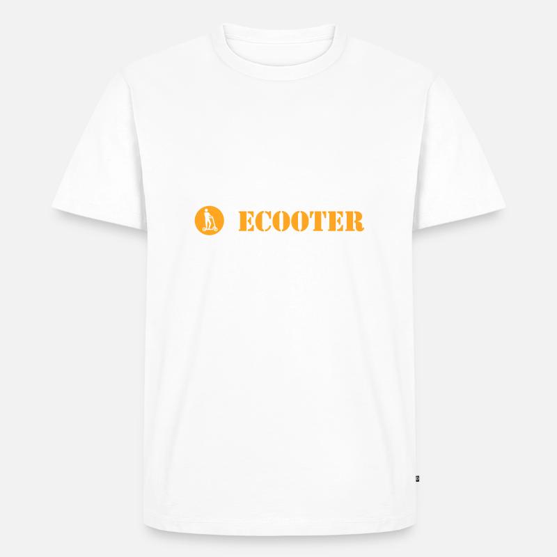 E-Scooter E-Roller Scooter - T-shirt Premium bio Homme - blanc