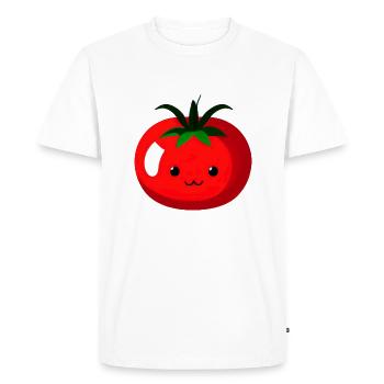 Tomate Comic Tomato Sweet Cartoon 4 - T-shirt Premium bio Homme - blanc - Devant - Nico (187cm)