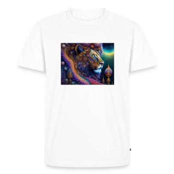 Lion - T-shirt Premium bio Homme - blanc - Devant - Nico (187cm)