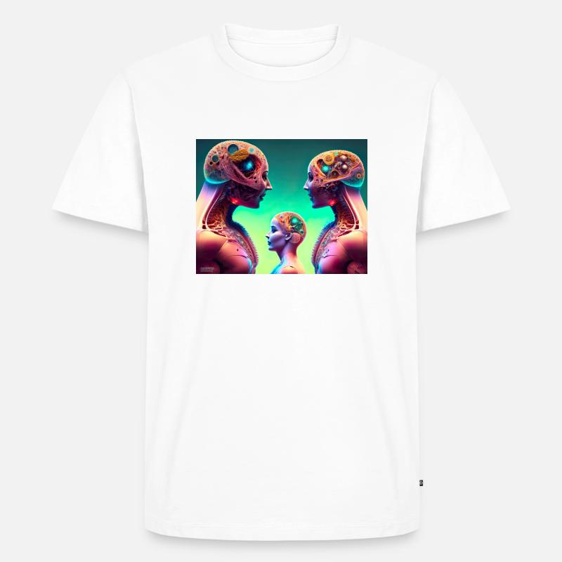Menschen Alex Grey - Männer Premium Bio T-Shirt - Weiß