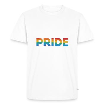 Orgueil - T-shirt Premium bio Homme - blanc - Devant - Nico (187cm)