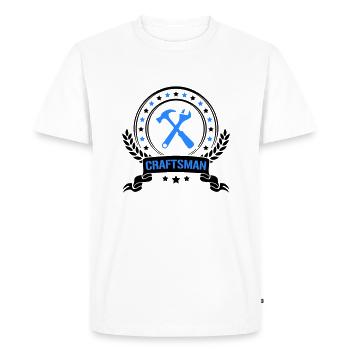 craftsman - Men's Premium Organic T-Shirt - white - Front - Nico (187cm)