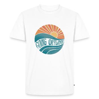 Cell Phone Addiction Smartphone Addiction Nomophobia Wlan Signal - Men's Premium Organic T-Shirt - white - Front - Nico (187cm)