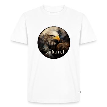 South Tyrolean eagle loyal to the land - Men's Premium Organic T-Shirt - white - Front - Nico (187cm)