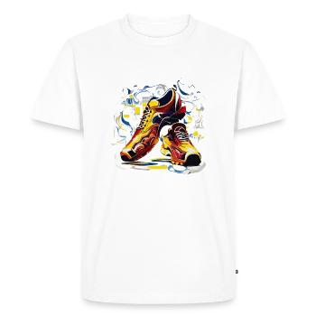 Chaussures de football (collection d’œuvres d’art) - T-shirt Premium bio Homme - blanc - Devant - Nico (187cm)