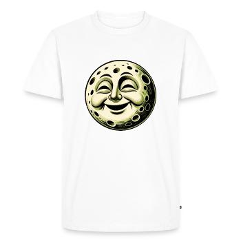 Moon rit - T-shirt Premium bio Homme - blanc - Devant - Nico (187cm)