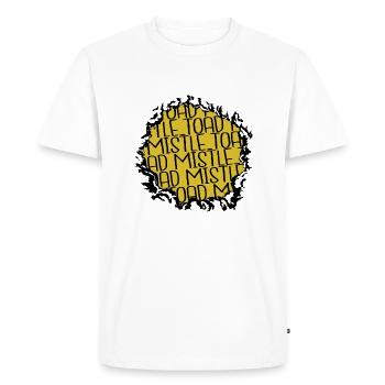 Funny Quote Funny Gym Funny Dinosaur Bodybuilder - Men's Premium Organic T-Shirt - white - Front - Nico (187cm)