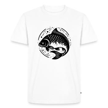Carp creative, transparent - Men's Premium Organic T-Shirt - white - Front - Nico (187cm)