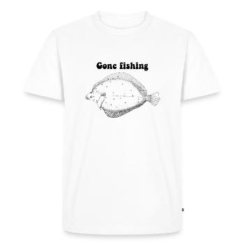 Aller à la pêche 2 - T-shirt Premium bio Homme - blanc - Devant - Nico (187cm)
