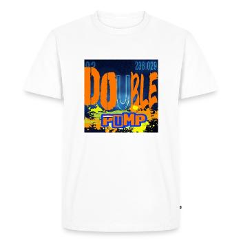 "DOUBLE PUMP" chemistry - T-shirt Premium bio Homme - blanc - Devant - Nico (187cm)
