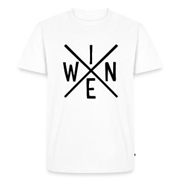 Vin - T-shirt Premium bio Homme - blanc - Devant - Nico (187cm)