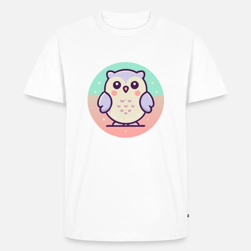 Hibou - T-shirt Premium bio Homme - blanc