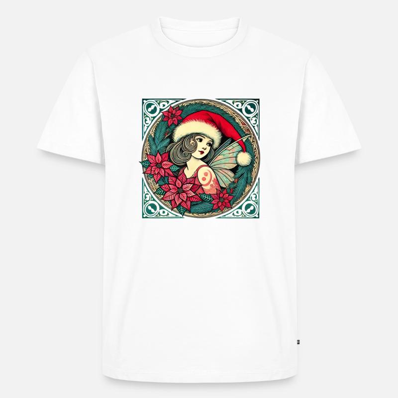 Weihnachtsfee - Männer Premium Bio T-Shirt - Weiß