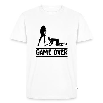 Couple marié Game Over - T-shirt Premium bio Homme - blanc - Devant - Nico (187cm)