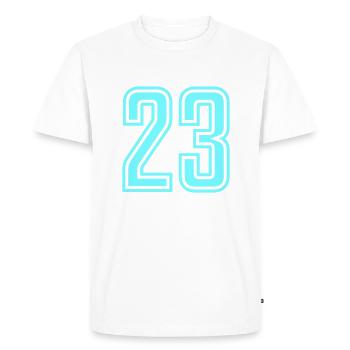 23 - T-shirt Premium bio Homme - blanc - Devant - Nico (187cm)