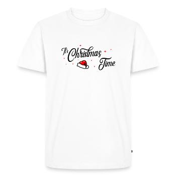 Christmas Time - Men's Premium Organic T-Shirt - white - Front - Nico (187cm)