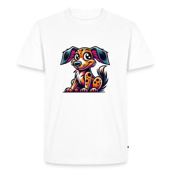 Chien Chien - T-shirt Premium bio Homme - blanc - Devant - Nico (187cm)
