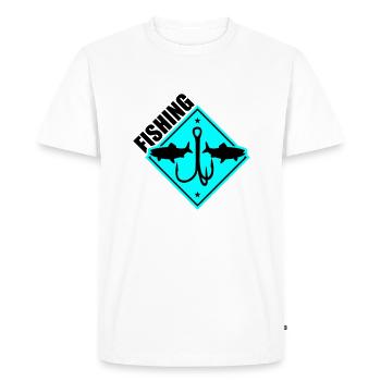Fishing Fishing Fishing Hooks - Men's Premium Organic T-Shirt - white - Front - Nico (187cm)