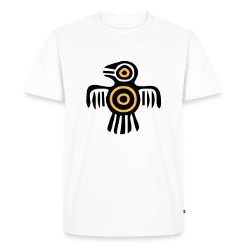 oiseau de culture indienne - T-shirt Premium bio Homme - blanc - Devant - Nico (187cm)