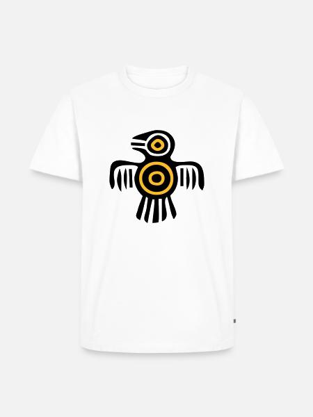 indischer Kulturvogel - Männer Premium Bio T-Shirt - Weiß