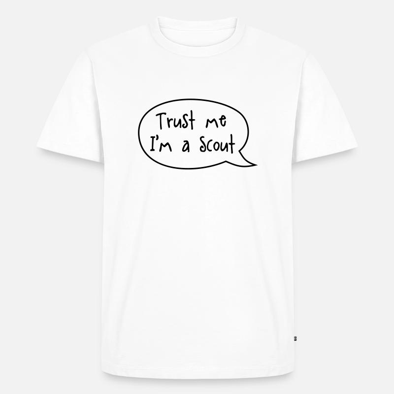 Trust me I'm a scout - Männer Premium Bio T-Shirt - Weiß
