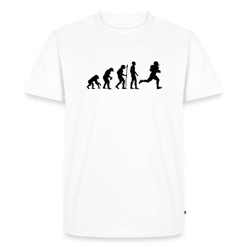 football_evolution____f1 - T-shirt Premium bio Homme - blanc - Devant - Nico (187cm)