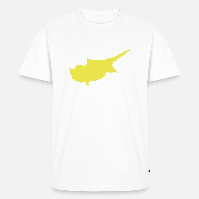 zypern - Männer Premium Bio T-Shirt - Weiß