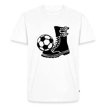 football rangers military shoe ball - Men's Premium Organic T-Shirt - white - Front - Nico (187cm)