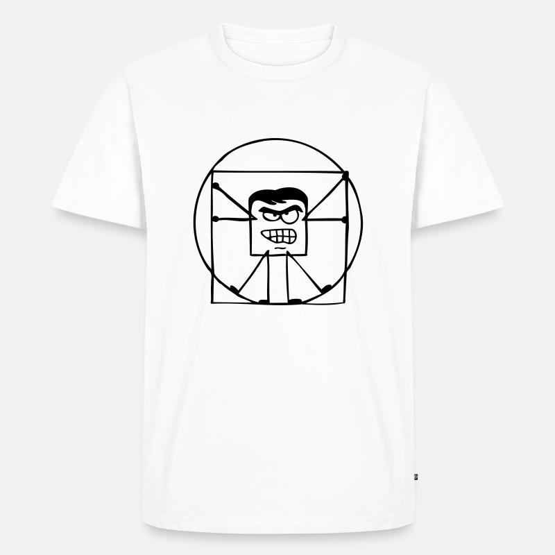 Cube-O-nardo - Männer Premium Bio T-Shirt - Weiß